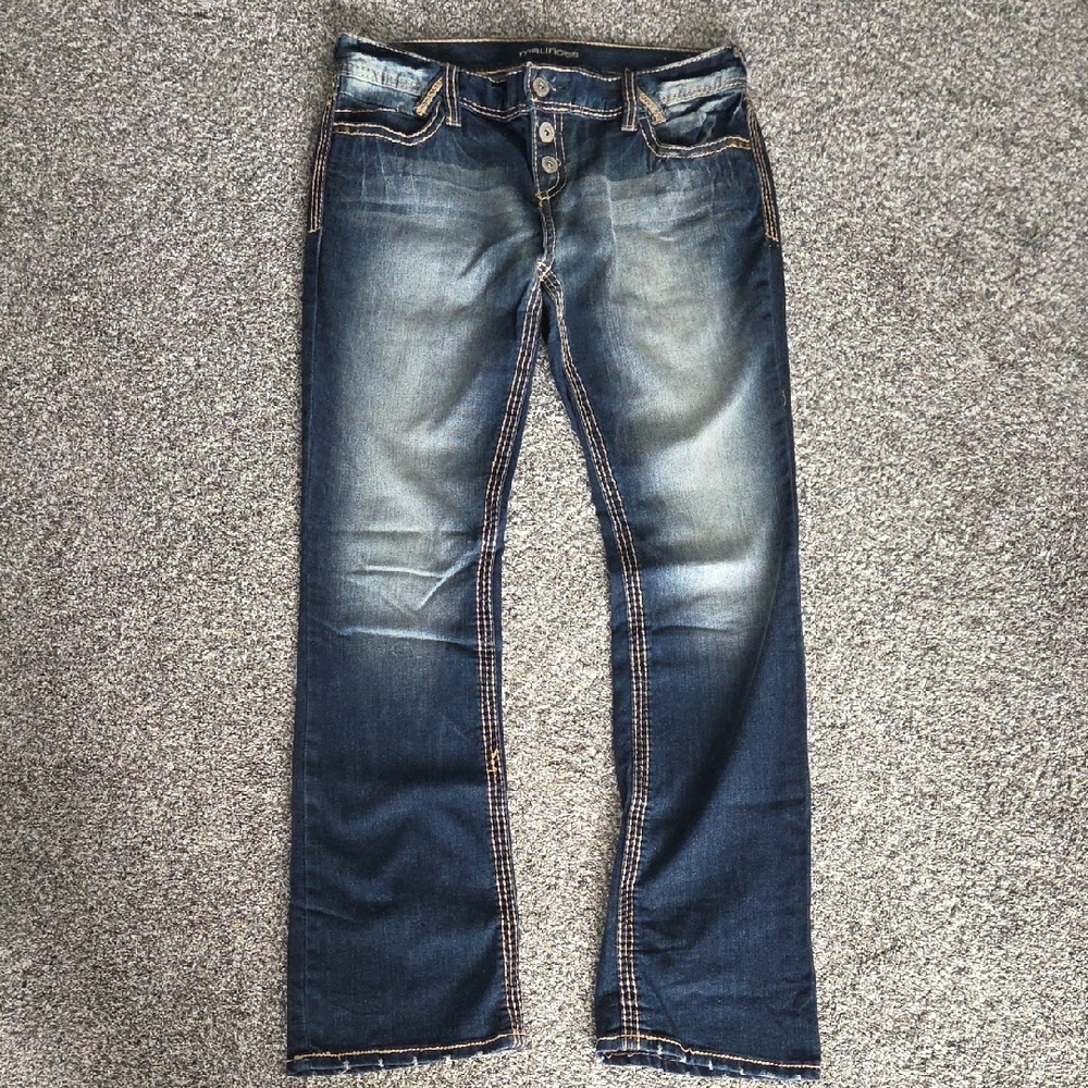 Maurices Dark Blue Bootcut Jeans Size 13/14 Regular NWOT